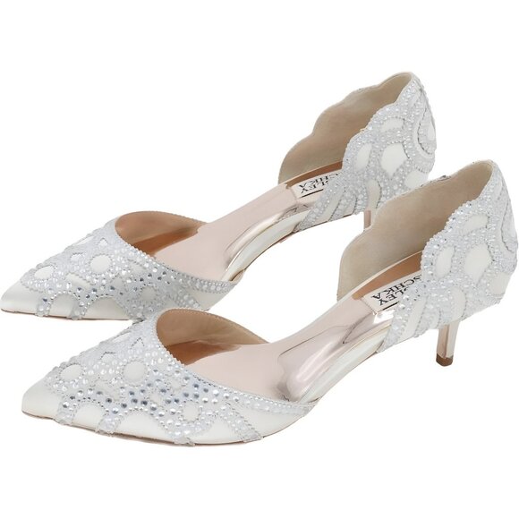 Badgley Mischka Women's Ginny Dress Pump Ivory US 7.5 M - Picture 2 of 6